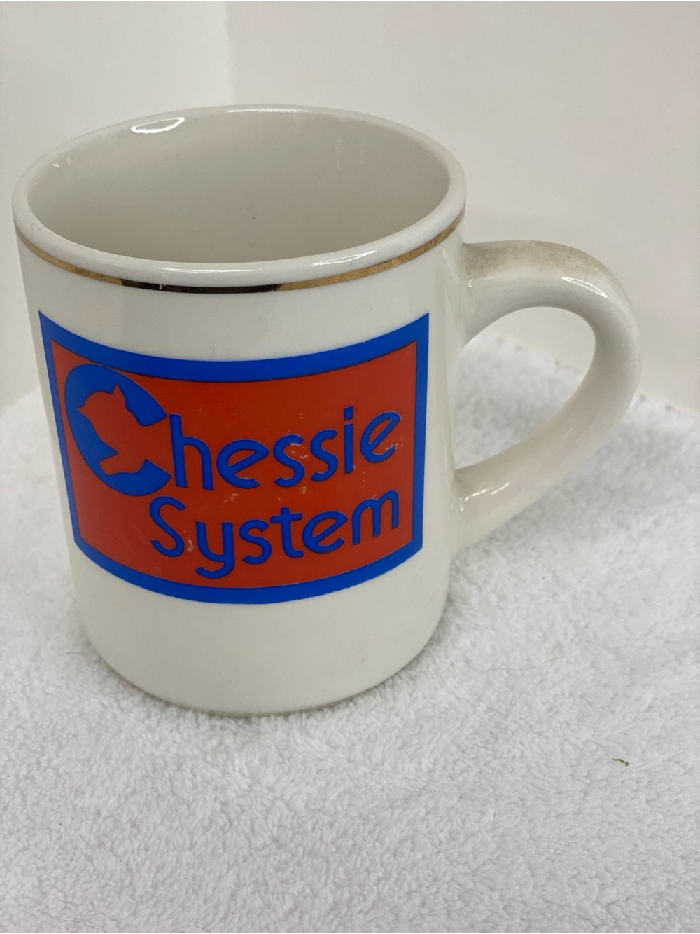 Chessie System Coffee Cup Logo For The Chesapeake & Ohio Railroad Train Collect